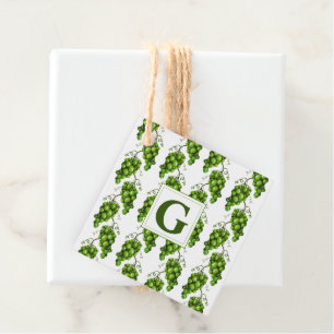 Green Grapes Gift Favour Tags