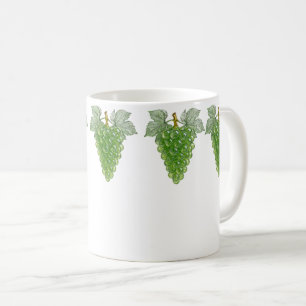 Green Grapes Pattern Coffee Mug