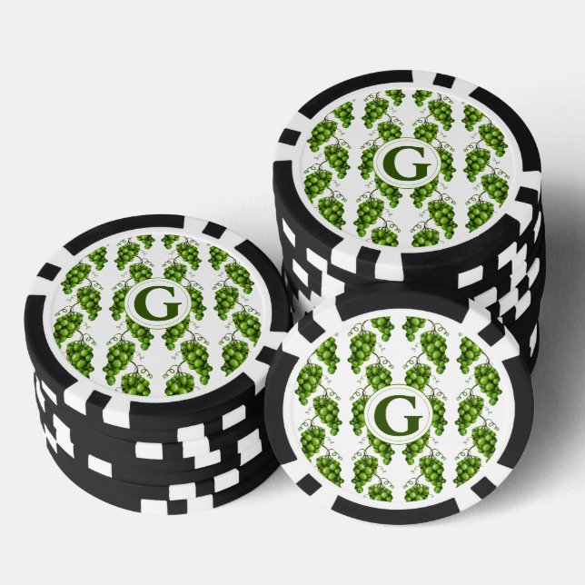 Green Grapes Poker Chip (Stack)