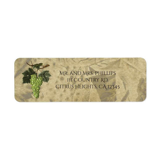 Green Grapes Rustic Vintage (Front)