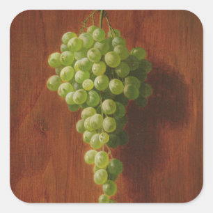 Green Grapes Square Sticker
