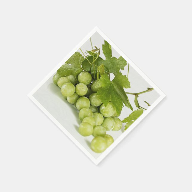 Green Grapes Standard Paper Napkin (Corner)