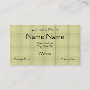 Green Graph Paper Business Card
