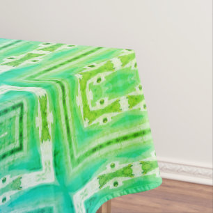 Green Graphic Pattern Tablecloth