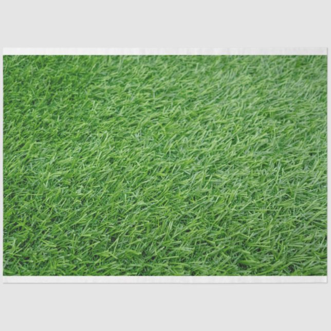 Green grass background tissue paper (Front)