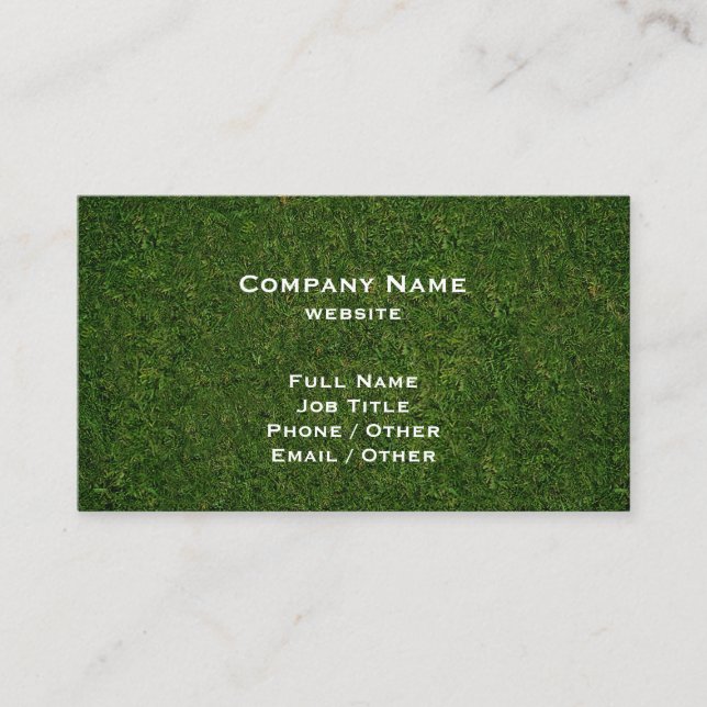 Green Grass Business Card (Front)