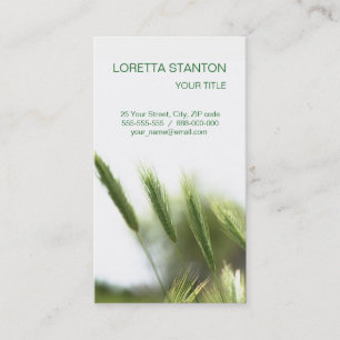 Green grass business card
