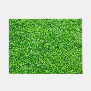 Green grass doormat