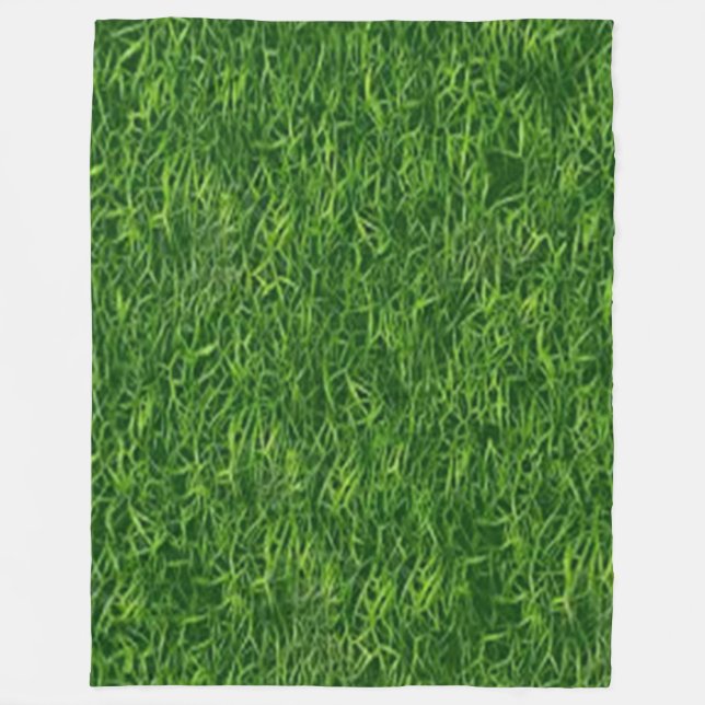 GREEN GRASS FLEECE BLANKET (Front)