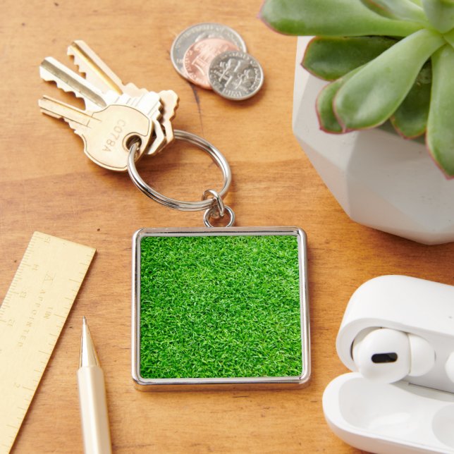 Green grass key ring (Desk)