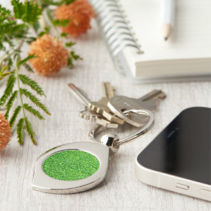 Green grass key ring