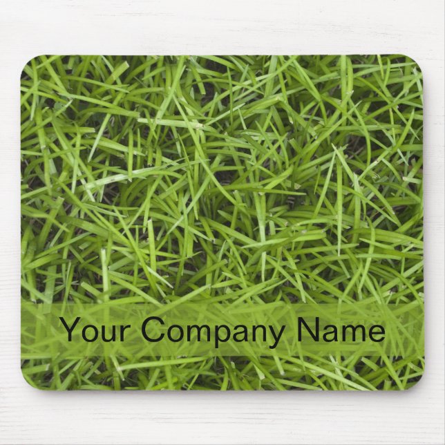 Green Grass Landscaper Lawn Maintenance Mouse Mat (Front)