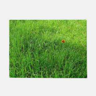 Green Grass Photograph Doormat