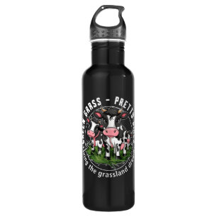 Green grass, pretty girls 710 ml water bottle