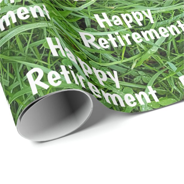 Happy Retirement Wrapping Paper Zazzle UK