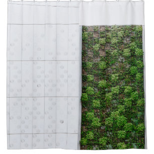 Green grass shower curtain