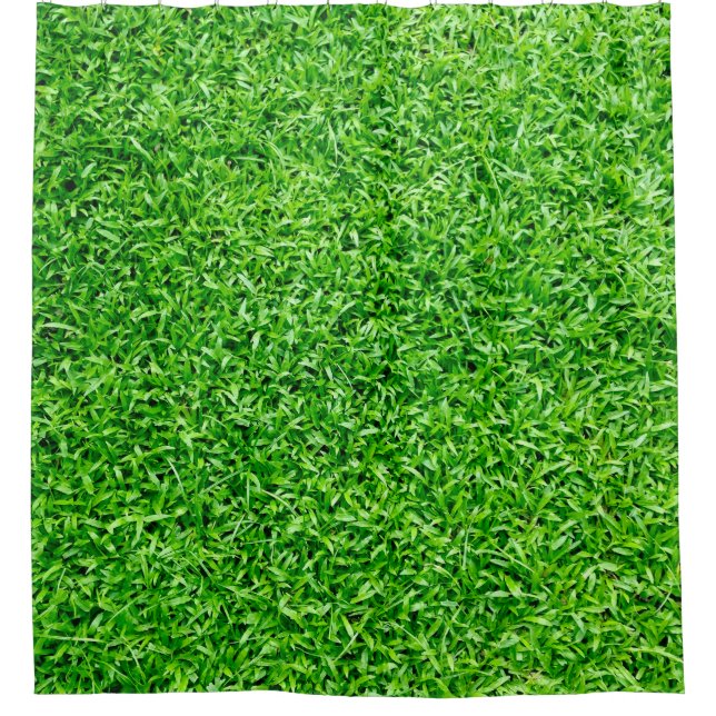 Green grass shower curtain (Front)