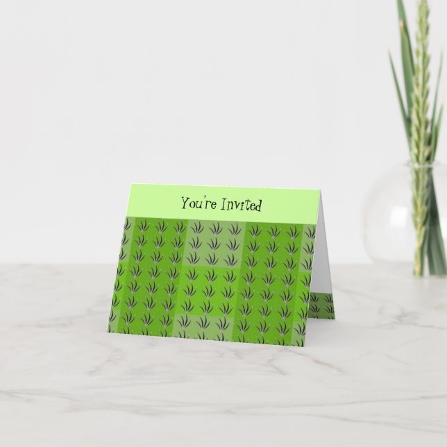 Green Grass Summer Invitation (Front)