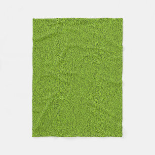 Green grass texture fleece blanket