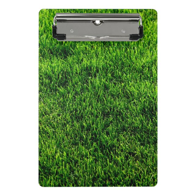 Green grass texture from a soccer field mini clipboard (Front)