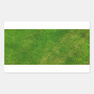 Green Grass Texture Rectangular Sticker