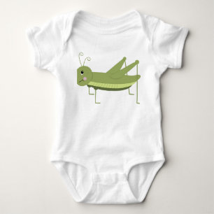 Green Grasshopper Baby Bodysuit
