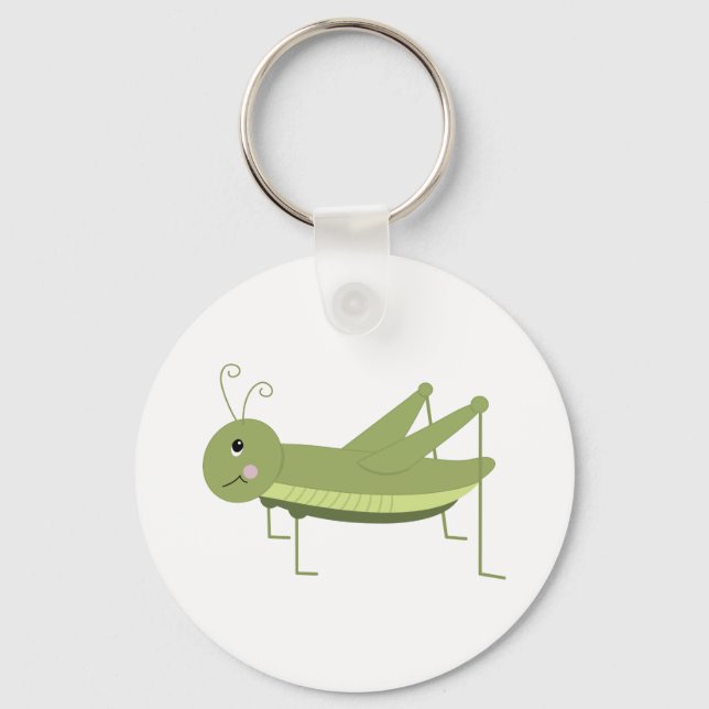 Green Grasshopper Key Ring (Front)