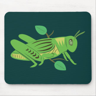 Green Grasshopper Mouse Mat