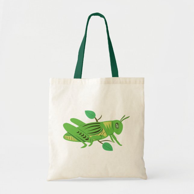 Green Grasshopper Tote Bag (Front)