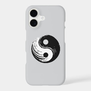 Green Gray iPhone 17 Case with Halloween Yin Yang 