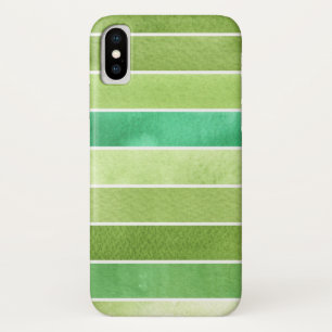 green great watercolor background - watercolor iPhone x case