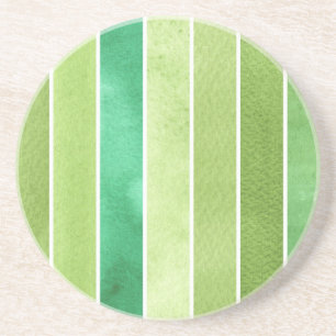 green great watercolor background - watercolor coaster