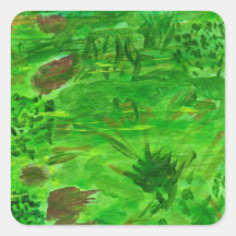Green green grass in field stickers