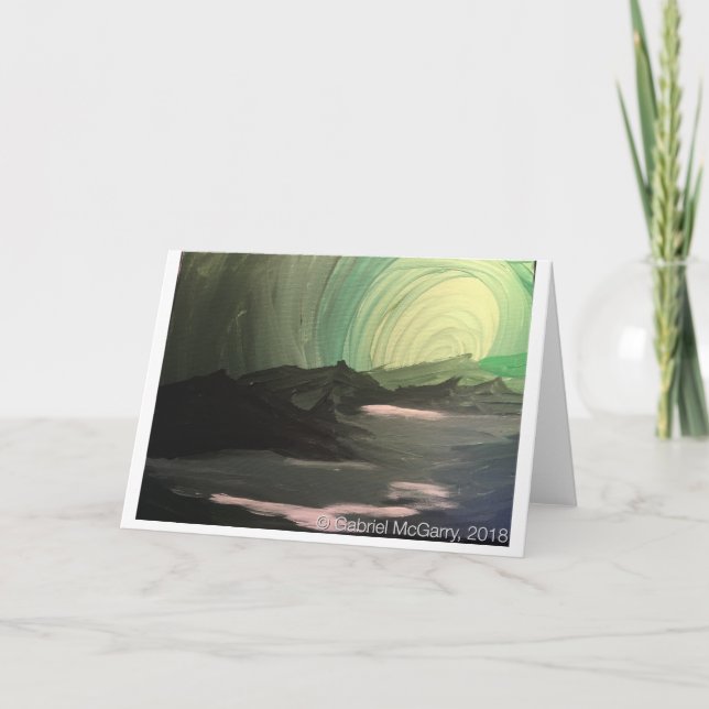 "Green" greeting card - by Gabriel McGarry (Front)