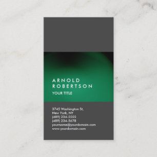 Green Grey Customise Professional Business Card