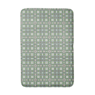 Green & Grey Modern Celtic Pattern Bath Mat