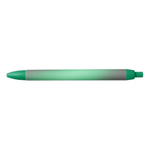 Green & Grey moonlight ombre effect Black Ink Pen