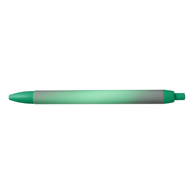 Green & Grey moonlight ombre effect  Black Ink Pen (Front)