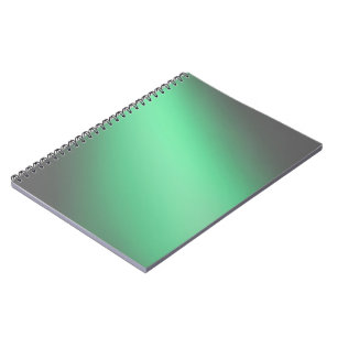 Green Grey moonlight ombre effect Notebook