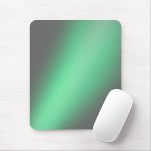 Green Grey moonlight ombre Mouse Mat