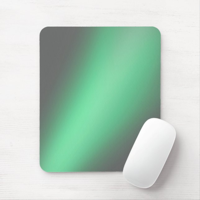 Green Grey  moonlight ombre  Mouse Mat (With Mouse)