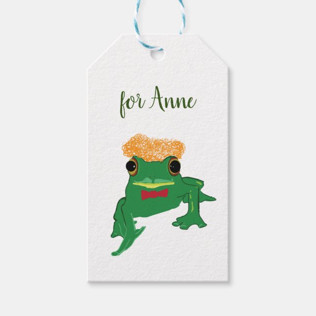 Green Grog Funny Aniamls Gift Tags (Front)