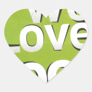 Green Grub Club: We Heart Food Design Heart Sticker