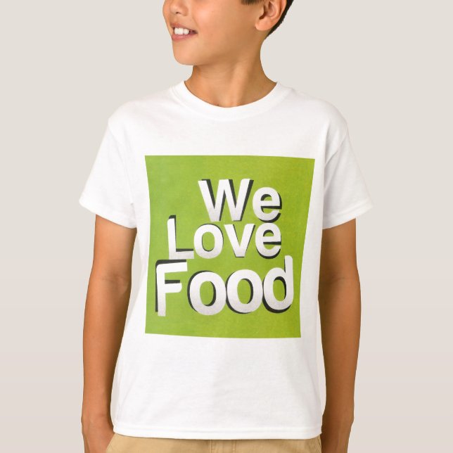 Green Grub Club: We Heart Food Design T-Shirt (Front)