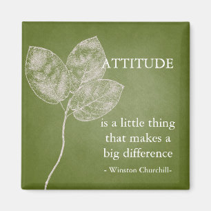 Green Grunge Leaves Magnet