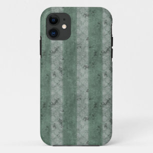 Green Grunge Stripes iPhone 11 Case