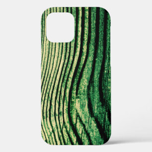 Green Grunge Wood Grain iPhone 12 Pro Case