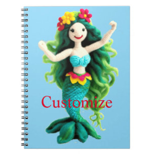 Green-haired Mermaid Thunder_Cove Notebook