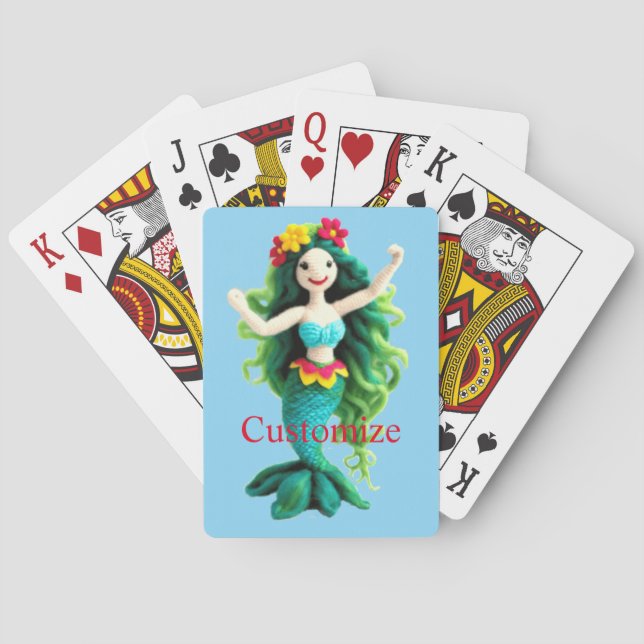 Green-haired Mermaid Thunder_Cove Playing Cards (Back)