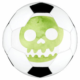 Green Halloween Skull Large Tote Bag Notebook Football